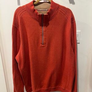 Tommy Bahama Reversible Men's Zip-Up Sweater in Rich Red